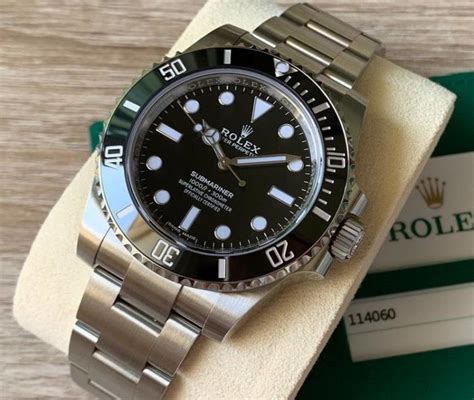 rolex submariner date senza scritte|rolex submariner glide lock.